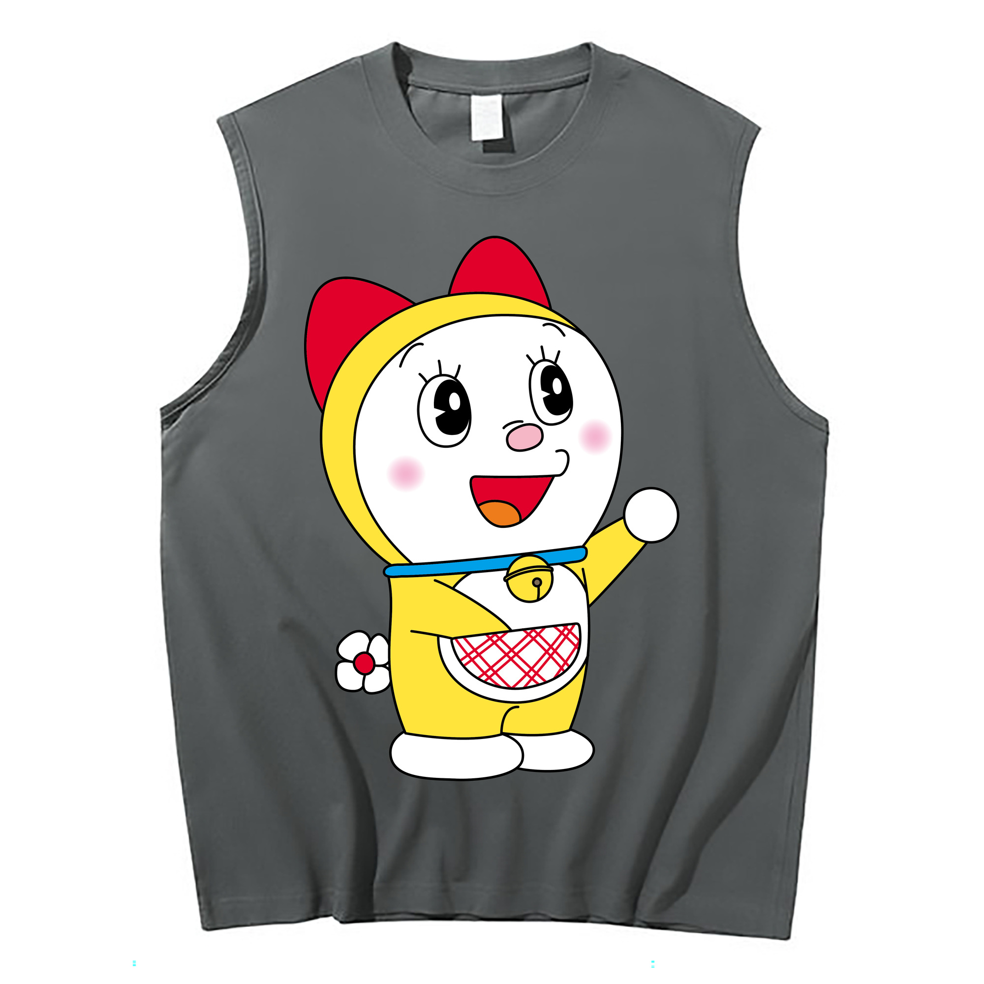 （画像用） ドラえもん ドラミ Doraemon Dorami コットン100％タンクトップ（フロントプリント）